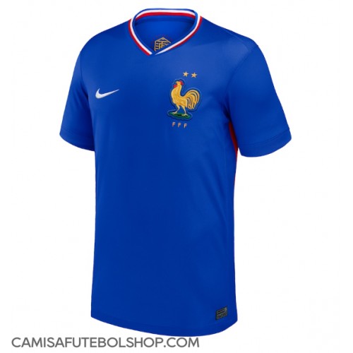 Camisa de time de futebol França Replicas 1º Equipamento Europeu 2024 Manga Curta